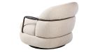 Fauteuil en tissu pivotant Michel - 3