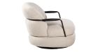 Fauteuil en tissu pivotant Michel - 5
