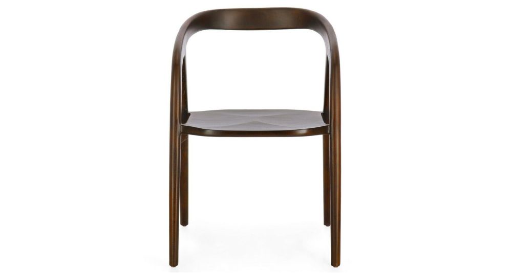Lot de 4 chaises en teck naturel Dotty