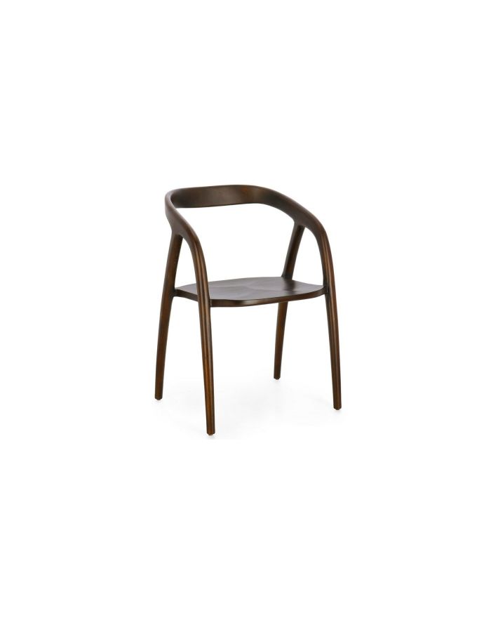 Lot de 2 chaises en teck Dotty - Marron - 1