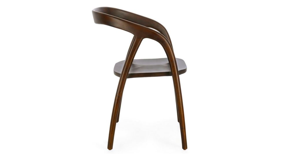 Lot de 4 chaises en teck naturel Dotty