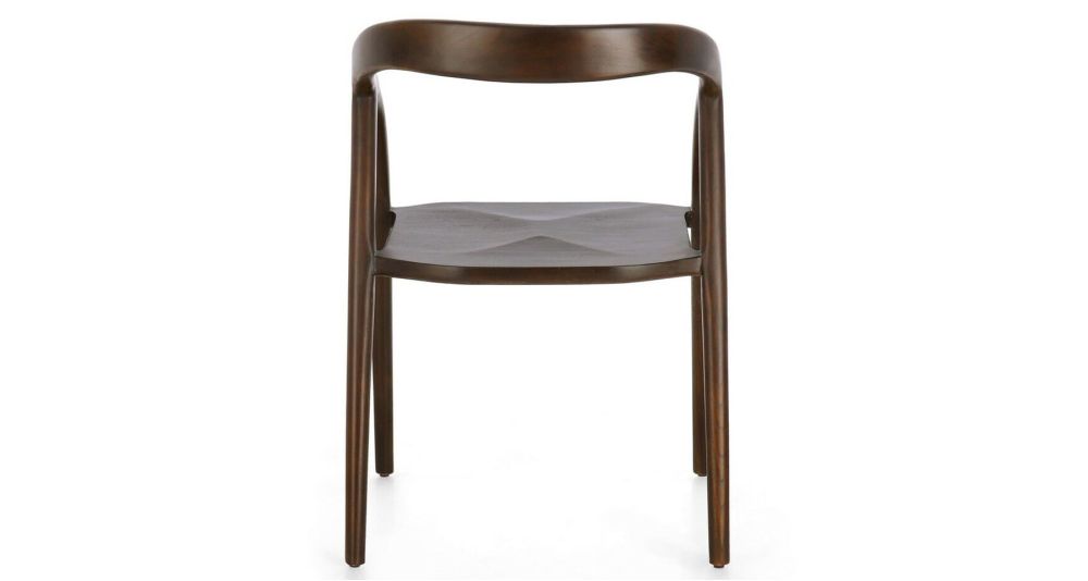 Lot de 4 chaises en teck naturel Dotty