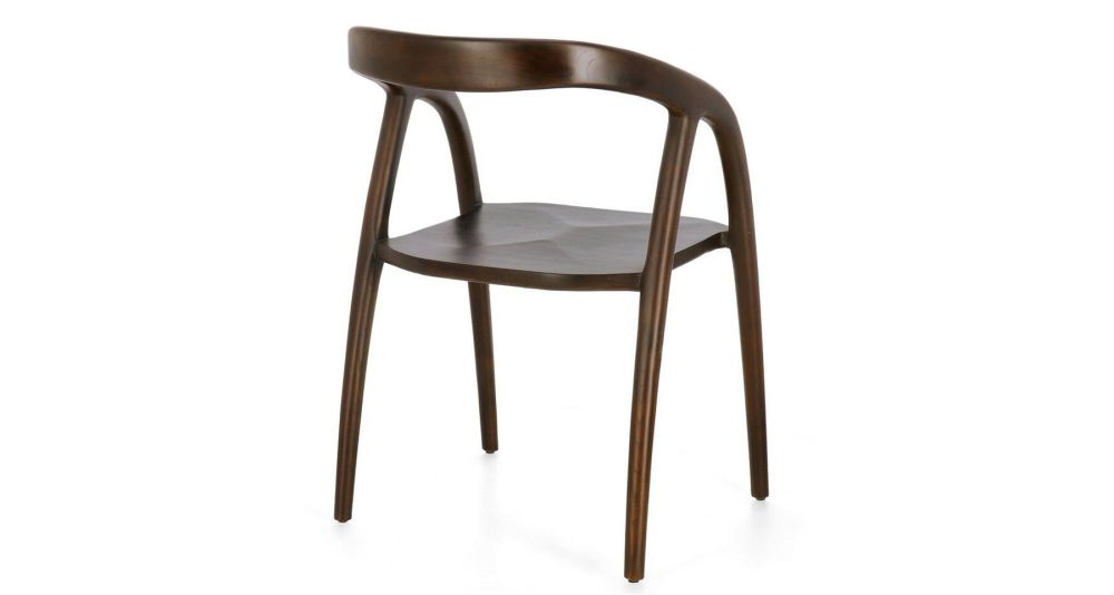 Lot de 4 chaises en teck naturel Dotty