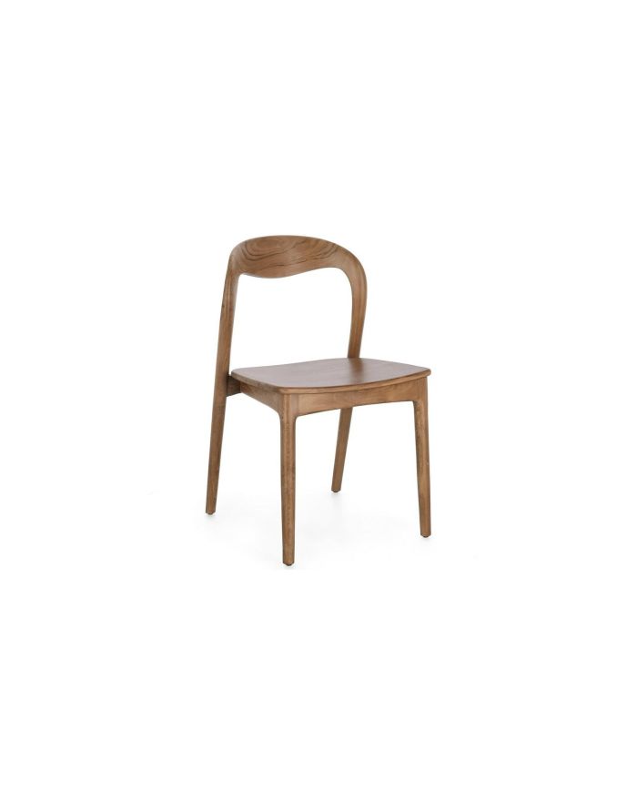 Lot de 2 chaises en teck Miley - Naturel - 1