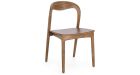 Lot de 2 chaises en teck Miley - Naturel - 1
