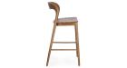 Lot de 2 chaises de bar en teck Miley - Naturel - 3