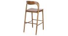 Lot de 2 chaises de bar en teck Miley - Naturel - 5