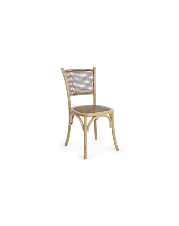 Lot de 4 chaises en bois Carrel - Naturel - 1