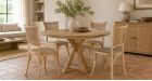 Lot de 4 chaises en bois Carrel - Naturel - 4