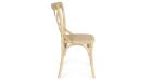 Lot de 4 chaises en rotin Cross - Naturel - 4
