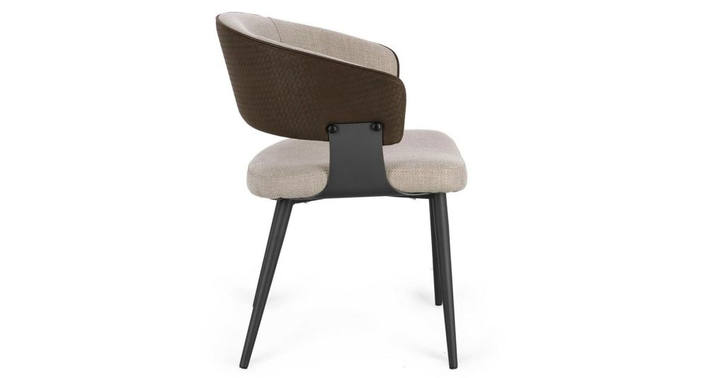 Lot de 4 chaises bi-matière Romy