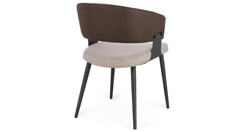 Lot de 4 chaises bi-matière Romy