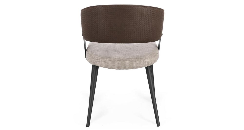 Lot de 4 chaises bi-matière Romy
