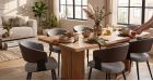 Lot de 2 chaises bi-matière Romy - Marron - 6