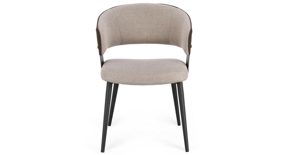 Lot de 4 chaises bi-matière Romy