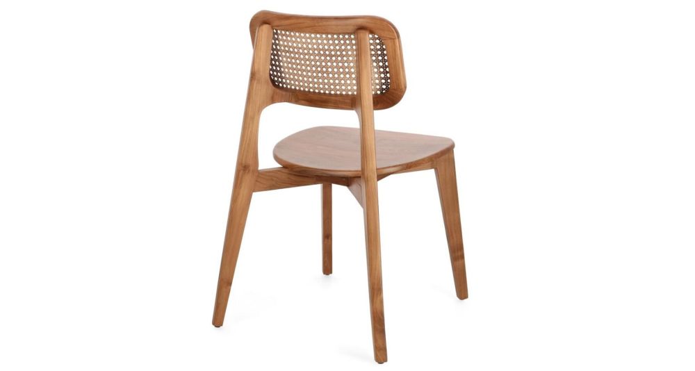 Lot de 4 chaises en bois de teck Abby