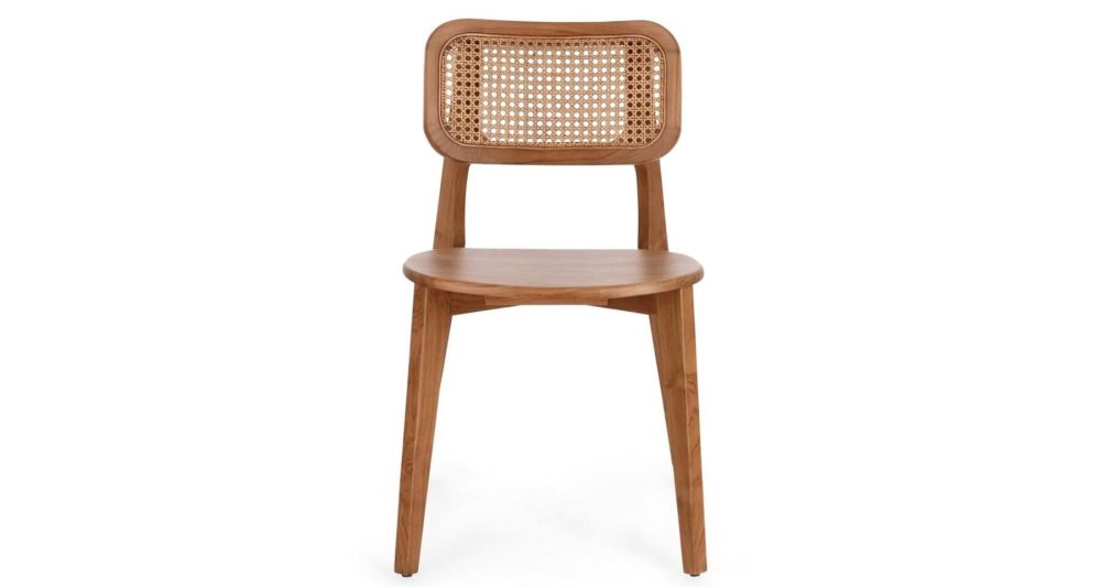 Lot de 4 chaises en bois de teck Abby