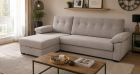 Canapé d'angle convertible personnalisable César - ambiance - 1