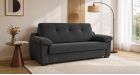 Canapé convertible rapido César - ambiance - tissu anthracite - 1
