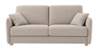 Canapé convertible accoudoirs fins Luma - De face- 1