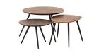 Tables basses gigognes en bois recyclé Simone - Lot de 3 - Athezza