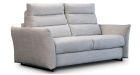 Canapé convertible Rapido dossier haut matelassé Dolce - Fond blanc - De côté - Tissu Beige - 1