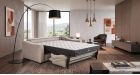 Canapé convertible Rapido dossier haut matelassé Dolce - Ambiance - Tissu Beige - 2