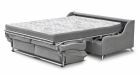 canapé convertible Rapido ultra compact Siena - Tissu Gris - Fond blanc - Déplier - Dé côté - 1
