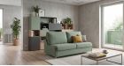 canapé convertible Rapido ultra compact Siena - Tissu vert - Ambiance - De côté - 1