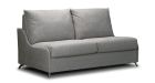 canapé convertible Rapido ultra compact Siena - Tissu Gris - Fond blanc - De côté - 1
