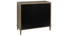 Commode en chêne avec poignées en cuivre Arianne - De dos - 1