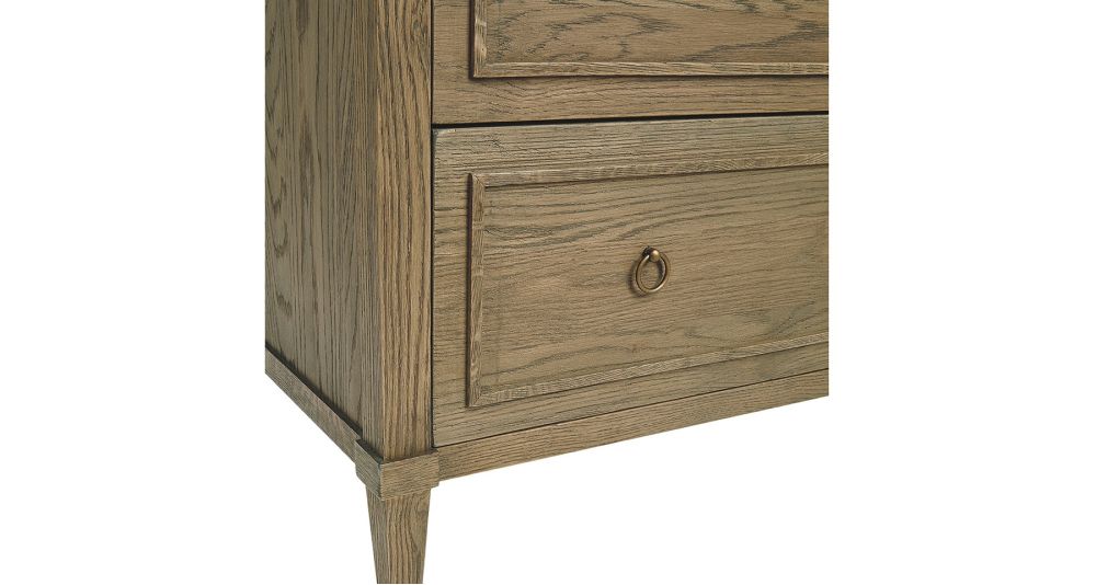 Commode Arianne à 3 tiroirs, finition blanc ivoire – Blanc d’Ivoire
