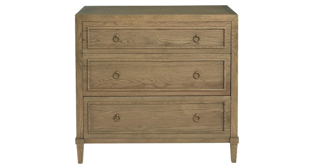 Commode Arianne à 3 tiroirs, finition blanc ivoire – Blanc d’Ivoire