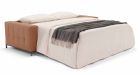 Canapé convertible cuir capitonné Rapido Lucca - Cuir terracotta - Déplier - 4