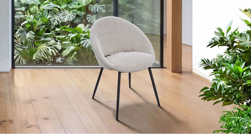 Lot de 2 chaises enveloppantes en tissu Lilou
