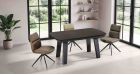 Table extensible en céramique avec allonge papillon Madrid - iron - ambiance - 160 - A