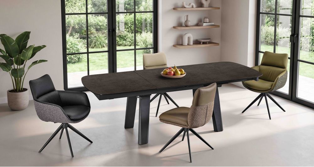 Table extensible en céramique avec allonge papillon Madrid
