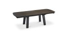 Table extensible en céramique avec allonge papillon Madrid - iron - longue - fond blanc -160 - A 