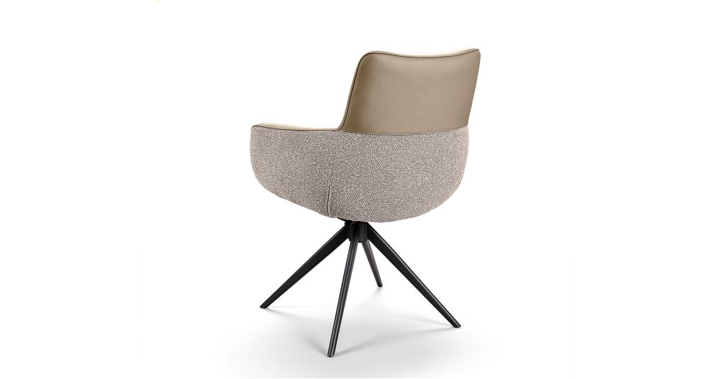 Lot de 2 fauteuils de repas en cuir Eva