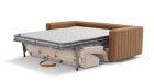 Canapé convertible cuir et tissu bicolore Levante - déplié- 3