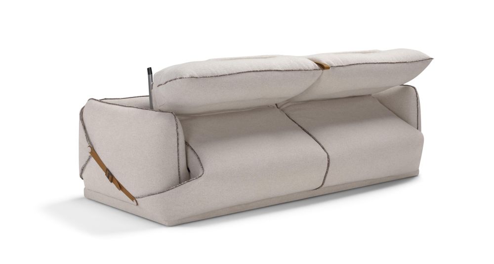 Canapé convertible bas 100% déhoussable Nivola