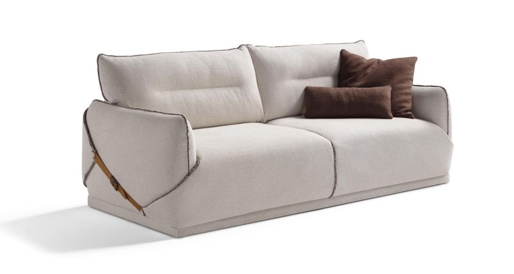 Canapé convertible bas 100% déhoussable Nivola