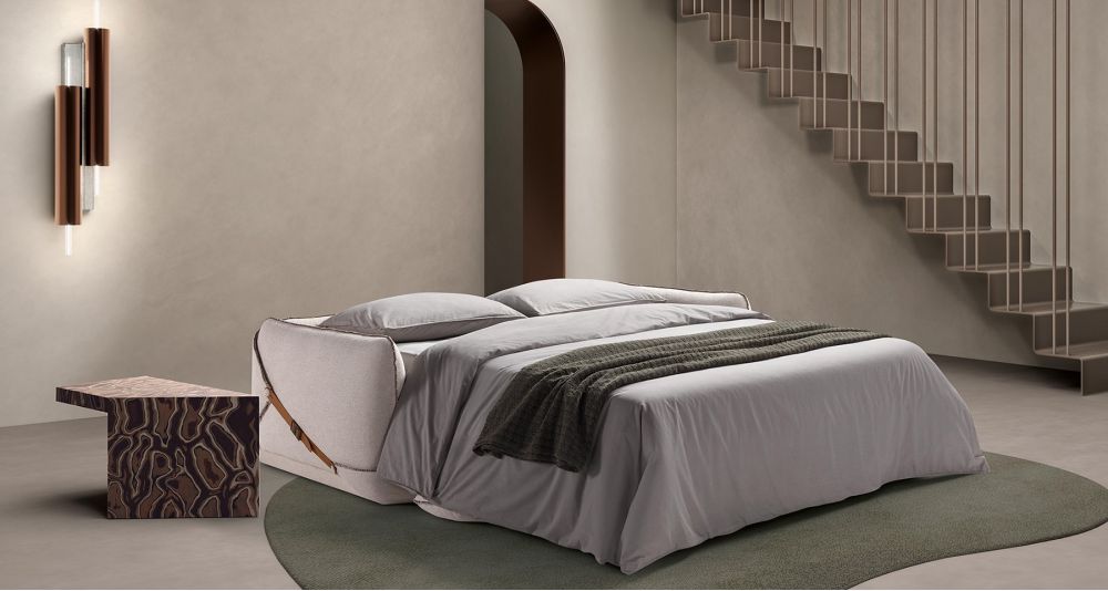 Canapé convertible bas 100% déhoussable Nivola