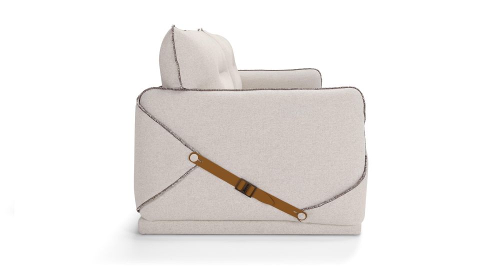 Canapé convertible bas 100% déhoussable Nivola