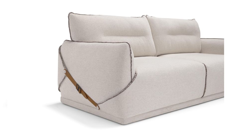 Canapé convertible bas 100% déhoussable Nivola