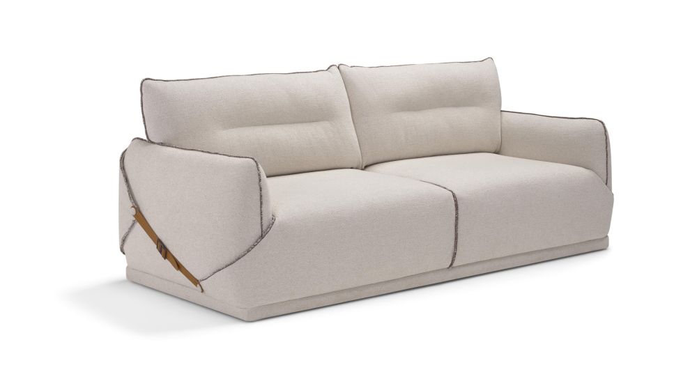 Canapé convertible bas 100% déhoussable Nivola