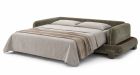 Canapé convertible avec plateaux bois intégrés Arno - vue déplier - ambiance