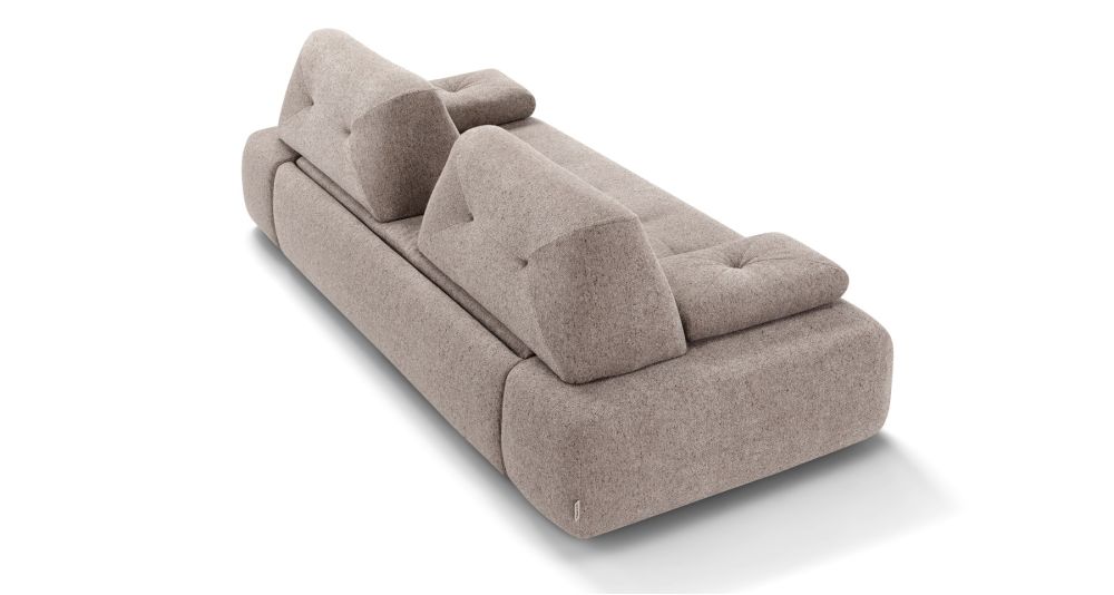 Canapé convertible à profondeur modulable Savoia