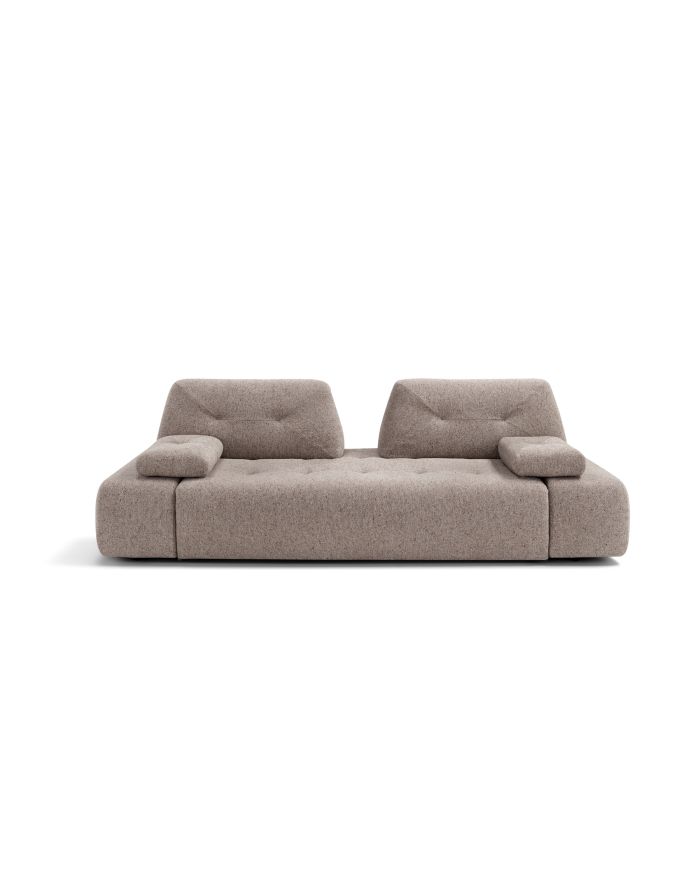 Canapé convertible à profondeur modulable Savoia - vue de face - 1