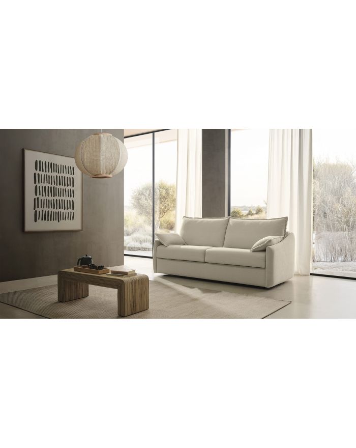Canapé convertible semi-déhoussable matelas 16 cm Terraco - vue de face - 1